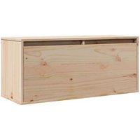 Armario de pared de madera maciza de pino 80x30x35 cm