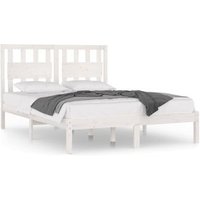 Estructura de Cama Doble Vidaxl Madera Maciza