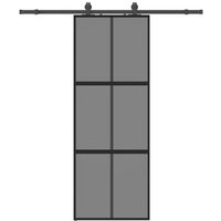 Puerta Corredera Vidaxl 76x205 Cm Negro