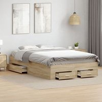Estructura de Cama Doble de Madera "V7512"