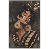 Cuadro Decorativo para Mujer, Pintado a Mano, 83x4x123 cm