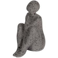 Figura Mujer Cerámica Negro 24x15x29 Cm
