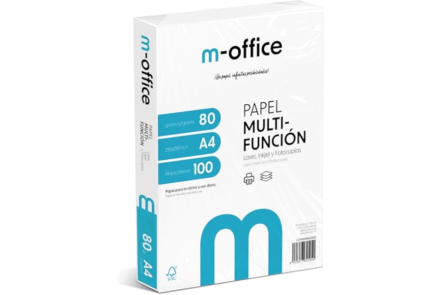 Paquete Folios A4 80gr Multifunción 100 Hojas