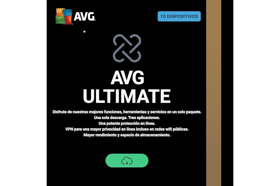 AVG Ultimate 2025 para 10 Dispositivos - 1 Año (Descarga Digital)