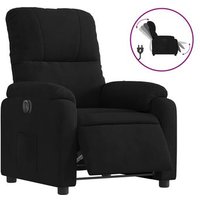 Sillón Reclinable Eléctrico de Tela de Microfibra