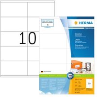 Etiquetas Permanentes A4 Herma 100 Hojas 105x57 Mm