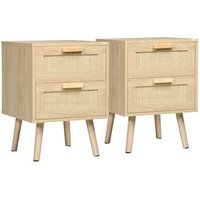 Conjunto 2 Mesillas de Noche Homcom