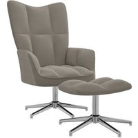 Sillón de Relax Vidaxl con Taburete