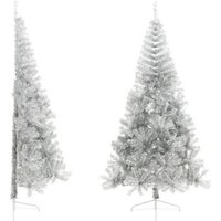 Medio Árbol De Navidad Artificial con Soporte Pet 240 cm