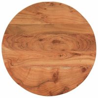 Tablero de Mesa Redondo Vidaxl de Madera Maciza de Acacia Ø50x3,8 Cm