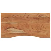 Tablero de Escritorio Rectangular de Madera de Acacia 120x60x2,5 cm