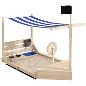 Arenero de madera Outsunny Barco Pirata Arenero de madera Outsunny Barco Pirata