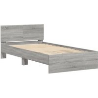 Cama con cabecero de madera de ingeniería Sonoma 100x200 cm