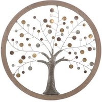 Panel de Pared Espejo Árbol de la Vida Nuevo 80 X 2 cm