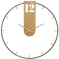 Reloj De Pared Dorado