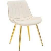 Silla París Crema/oro Conjunto 2 Piezas 51 X 59 X 79 Cm
