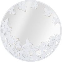 Espejo De Pared Mariposa Blanco