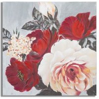 Pintura Decorativa Flor Cuadrada 90 X 90 Cm