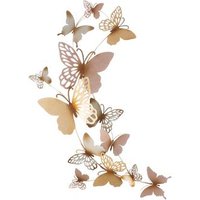 Panel de Pared Butterfly Dorado/Rosa