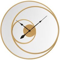 Espejo de Pared con Reloj 90 x 5.5 cm