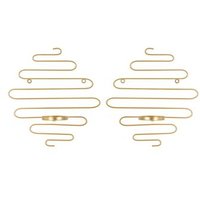 Juego de Candelabros de Pared 33 x 10 x 34 cm (2 piezas)