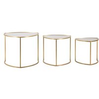 Juego de Mesa de Centro Triangular 3 Piezas