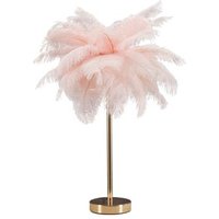 Lámpara De Mesa Rosa Palma