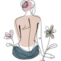 Panel de Pared Lady con Flor 80 x 1.3 x 90 cm