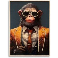 Cuadro de Pared Monky 52,5 x 72,5 cm