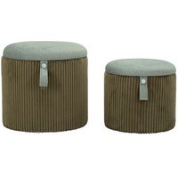 Puff con almacenaje Bolzano Set 2 Piezas
