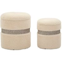 Set Crema Con Almacenaje 2 Piezas