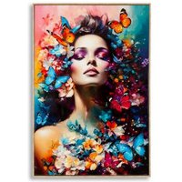 Pintura Sobre Lienzo Lacado Marty Con Marco