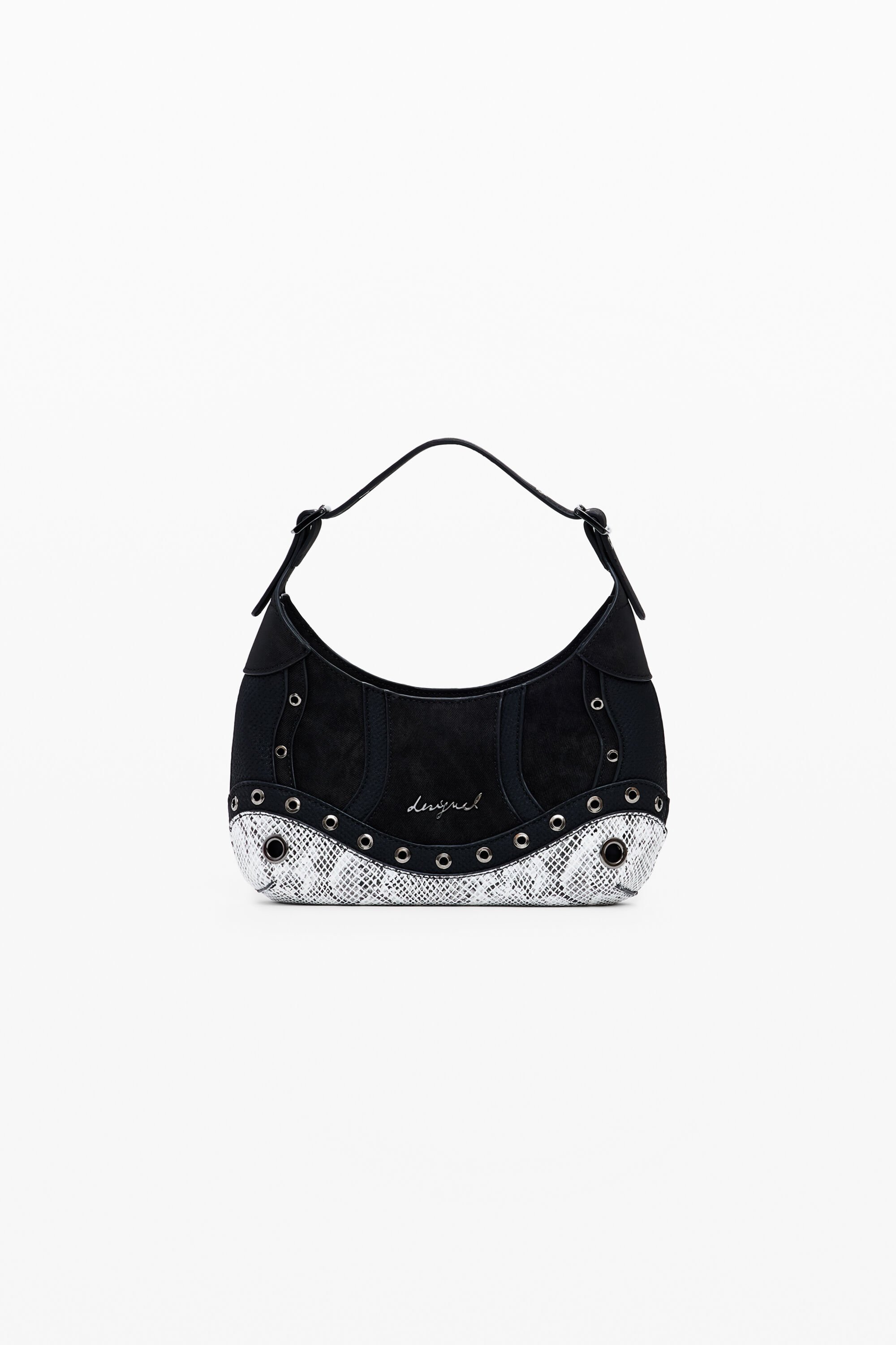 Bolso Pequeño de Mujer Desigual Diseño Serpiente con Tachuelas