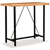 Mesa de bar de madera maciza de acacia 120x60x107 cm Mesa de bar de madera maciza de acacia 120x60x107 cm