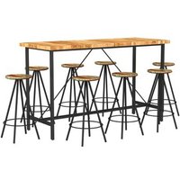 Muebles de Bar 9 Piezas Vidaxl Madera Maciza Acacia y Reciclada Muebles de Bar 9 Piezas Vidaxl Madera Maciza Acacia y Reciclada