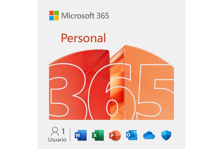 Microsoft 365 Personal | 12 meses | 1 persona | 1TB Almacenamiento OneDrive