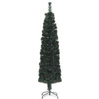 Árbol de Navidad Estrecho Artificial 210cm con Fibra Óptica Árbol de Navidad Estrecho Artificial 210cm con Fibra Óptica