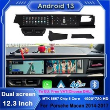 Radio Android GPS 4G para Porsche Macan 2014-2017 Doble Pantalla