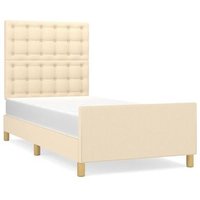 Estructura de Cama con Cabecero de Tela 100x200 cm