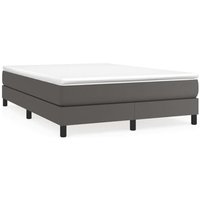 Estructura de Cama Box Spring Cuero Sintético 140x190 cm