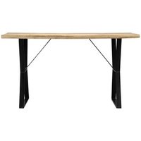Mesa de Comedor de Madera Maciza de Mango 140x80x76 cm
