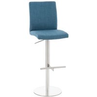 Taburete Cadiz En Tela Azul 49x40x93 Cm