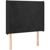 Cabecero de Cama Terciopelo Negro