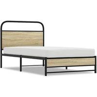Cama Individual 90x190 cm Madera Roble Sonoma CFW78042