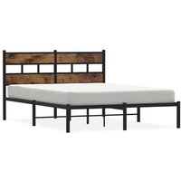 Cama de Matrimonio 140x190 cm Estructura Metal (CFW340654)