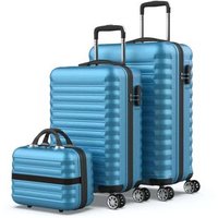 Juego de maletas 3 piezas ABS maleta de cabina 53cm, mediana 63cm y neceser Numada Upfly