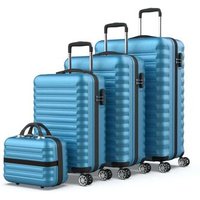 Set de Maletas Numada Upfly (4 Piezas): Cabina, Mediana 60L, Grande 78L y Neceser