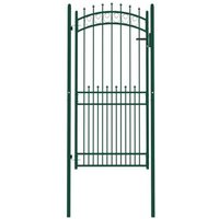 Puerta de Valla de Acero Vidaxl 100x200 Cm