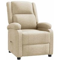 Sillón reclinable de tela Vidaxl