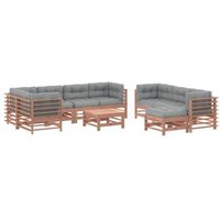 Juego de Muebles de Jardín 10 Piezas Vidaxl